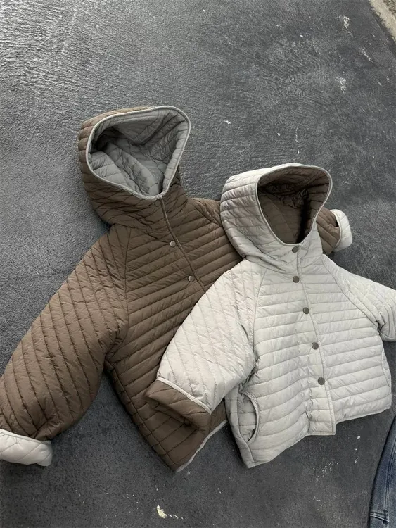 韩国童装男女童两面穿夹棉棉服秋冬季韩版洋气保暖儿童外套棉衣潮