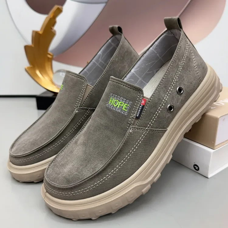 老北京布鞋男2025新款百搭时尚休闲鞋软底防滑健步鞋中老年爸爸鞋