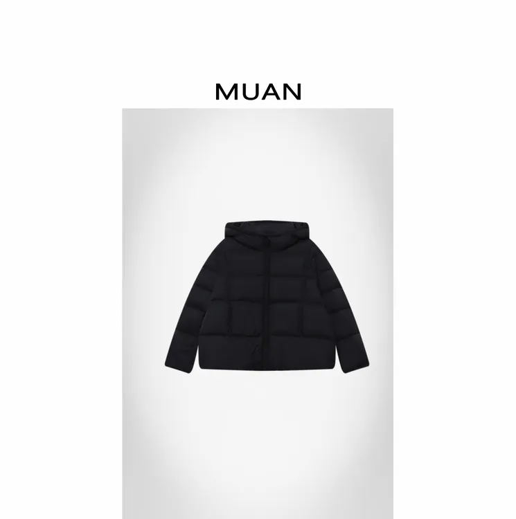 木岸MUAN：《小杰尼羽绒服》定制连帽高级90白鸭羽绒服D-JD-7707-1
