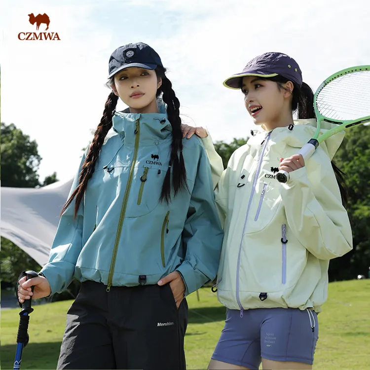 【新品！短款】骆驼骑师秋冬户外防泼水三合一可拆卸冲锋外套小个子