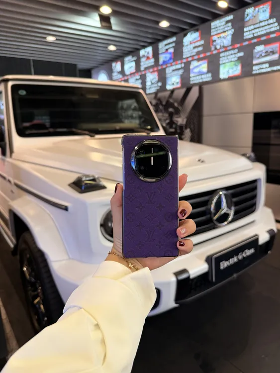 适用于华为Matex6/Matex5皮革时尚字母折叠手机壳 透明边框单后壳