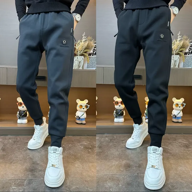 729休闲裤刺绣宽松锥形休闲裤秋季冬季运动修身春季束脚裤时尚