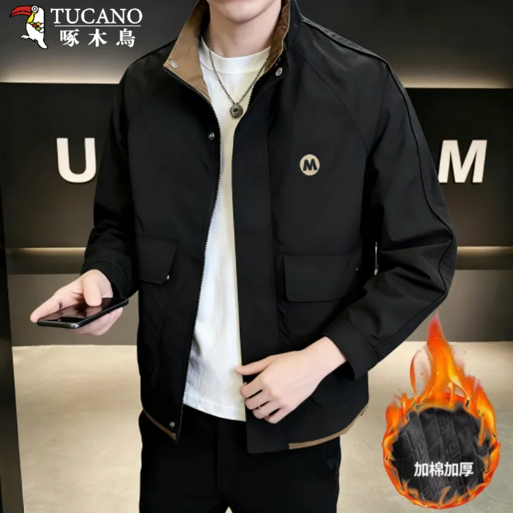 TUCANO/啄木鳥春秋新款男士外套立领工装青年男装夹克百搭时尚帅