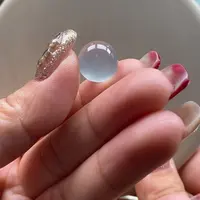 翡翠吊坠(不含链)未镶嵌翡翠玻璃种珠卡13.3