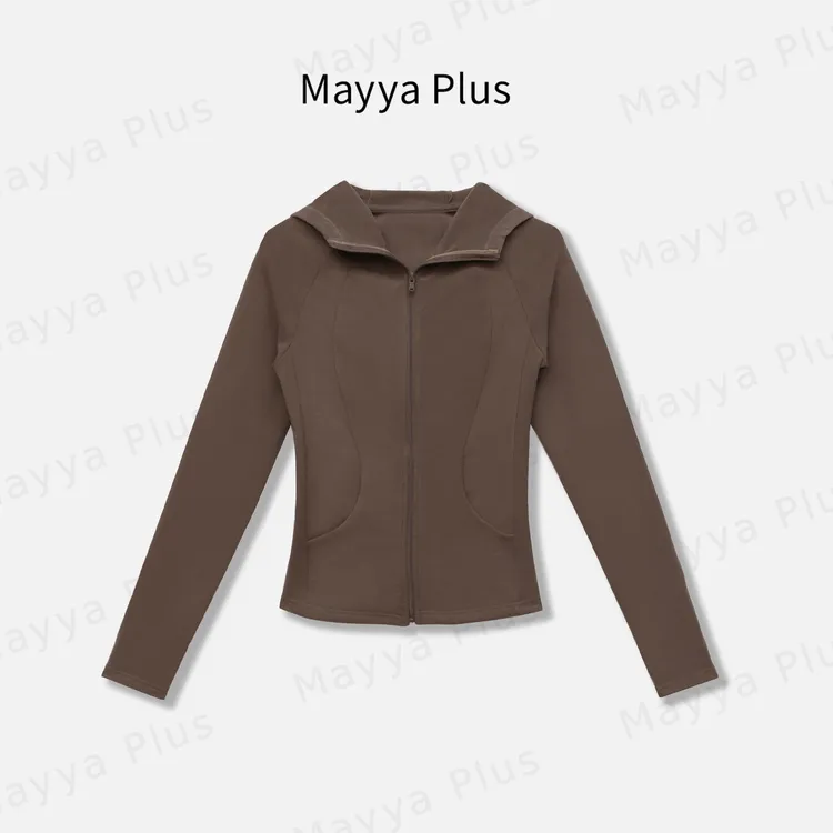 【裸感外套】Mayya Plus麦芽定制秋季新款连帽修身显瘦外套32536512