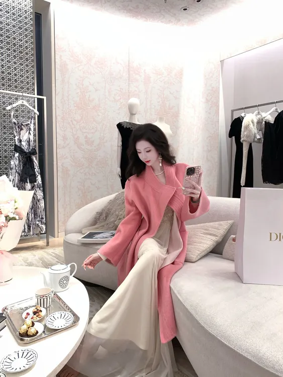 【雅乔定制】双面新贵 正反两穿双面呢羊毛大衣外套女DYZY-24107414