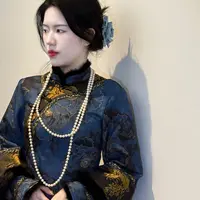 LHMknk1画报夫人原创自制旗袍高级新中式连衣裙 兰陵王清宫愿