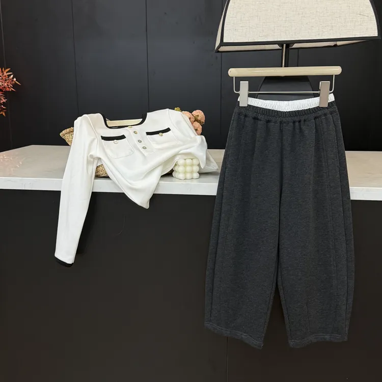 【现货】leomama女童休闲裤秋季25新洋气宽松小女孩卫裤儿童装裤子