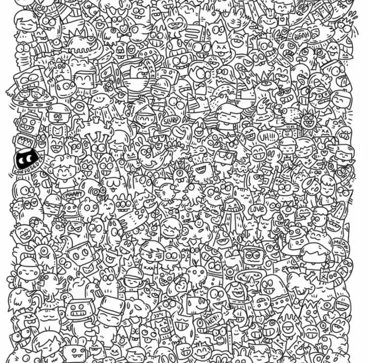 【咕噜】摸鱼线条画简笔画控笔画画图稿上班无聊解压临摹本个人用品