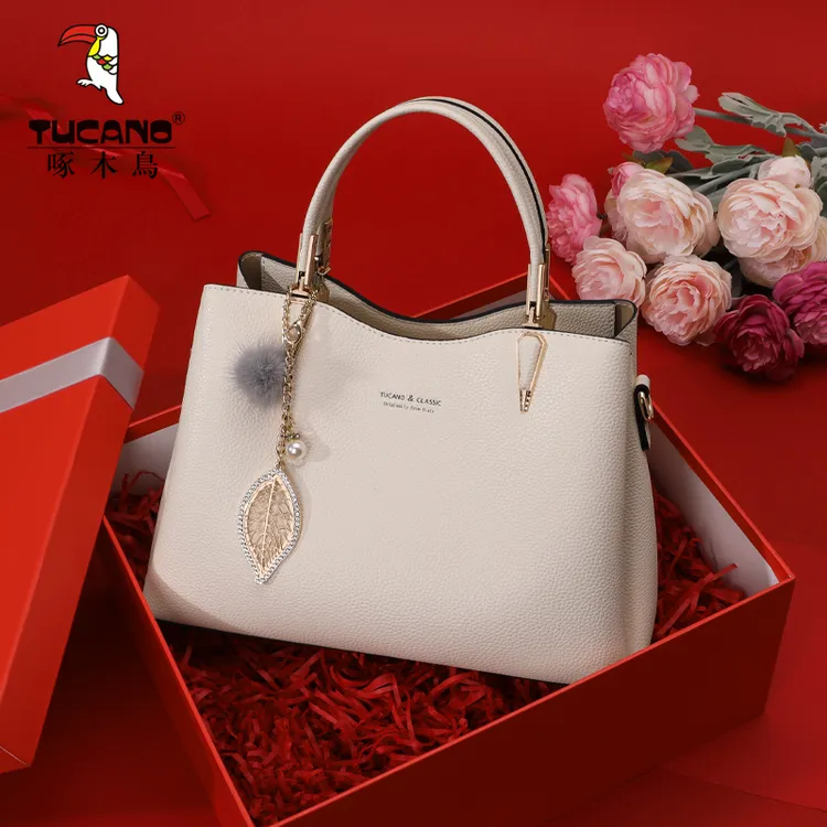 牛皮【现货】啄木鸟包包女款爆款2025新款女士手提轻奢礼物正品女包