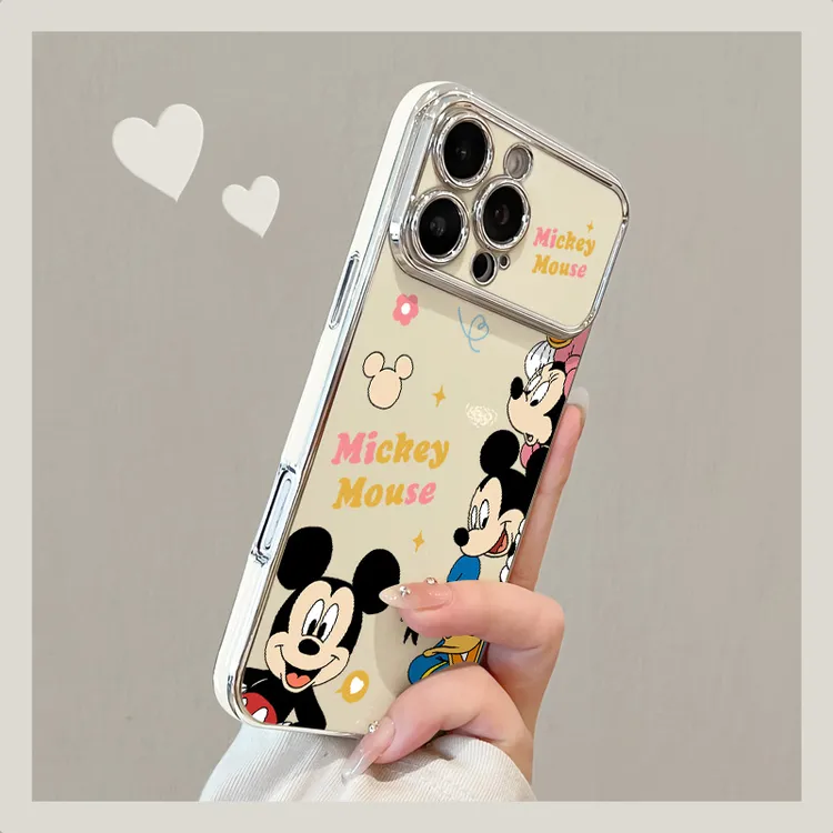 米奇适用苹果17pro新款iPhone17防摔17air手机壳16电镀硅胶15外壳
