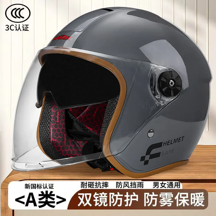 适用本田XADV750夏德3C认证新国标电动车冬季头盔男女款保暖半盔