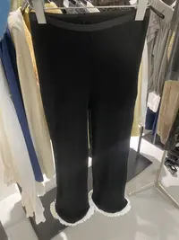 韩国东大门正品女装时尚直筒毛边休闲裤092430（NO退NO换）