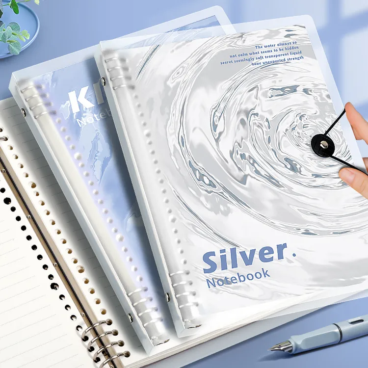 B5不硌手活页本可拆卸笔记本本子方格网格记事本记录本A5可拆活页