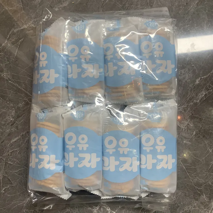 朝鲜小零食牛奶饼干