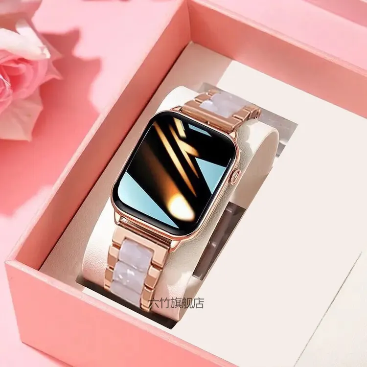 2025新款智能手表女士多功能蓝牙通话支付树脂拼送情人节生日礼物