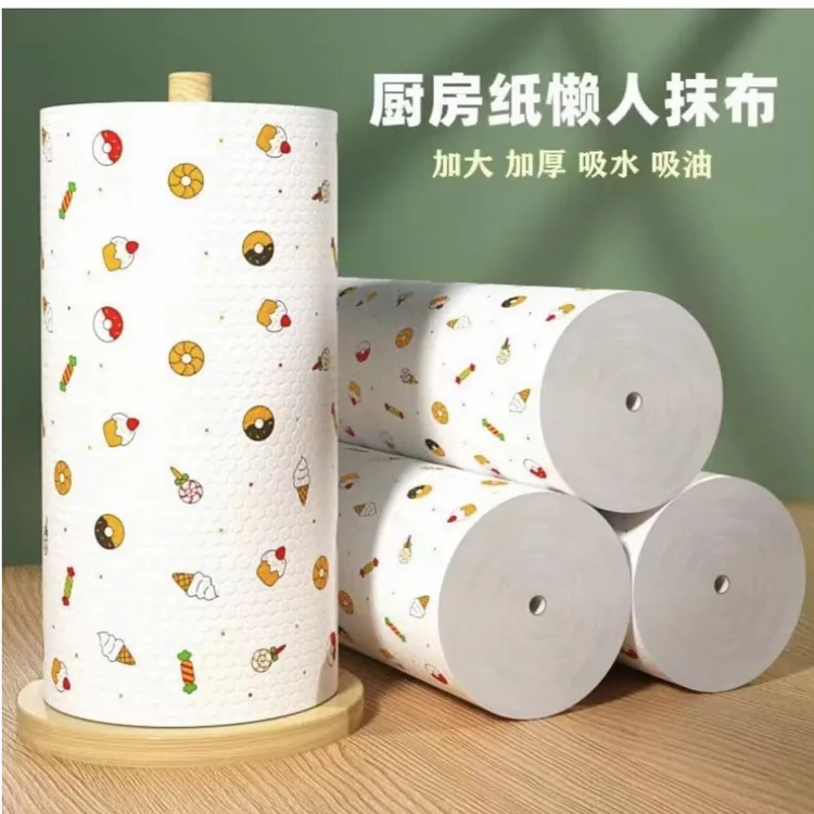 100片懒人抹布加厚款厨房专用纸巾一次性