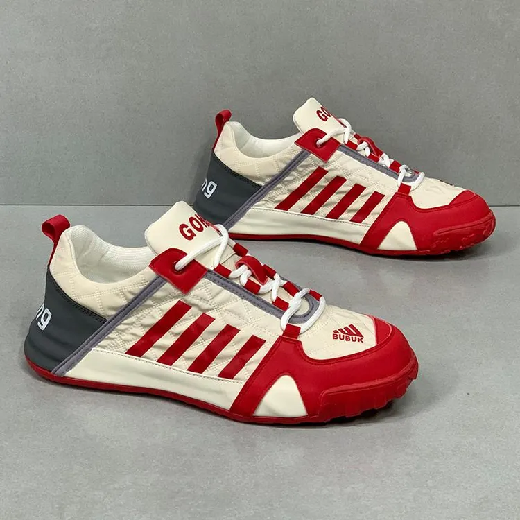 2025新款厚底四道杠男运动鞋秋季百搭老爹潮鞋休闲鞋透气慢跑鞋子