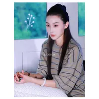 36-宝儿家含幂BV95925309早秋新款宽松舒适透气条纹圆领慵懒上衣
