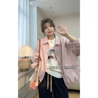 【印象秘境】韩版春装新款百搭宽松超柔哑光港式复古风皮衣女梨形