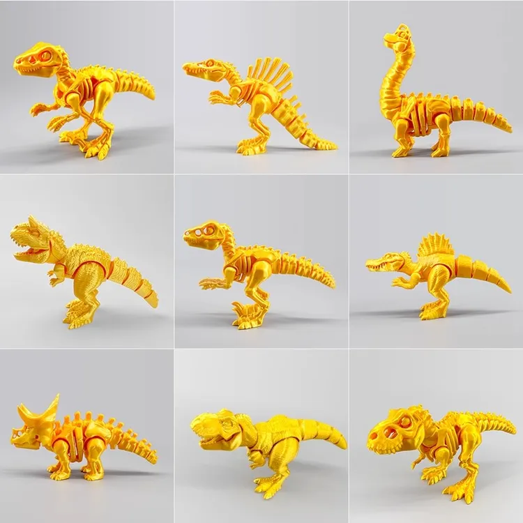 世界霸王龙玩具3d打印霸王龙棘龙玩具关节可活动大霸王龙