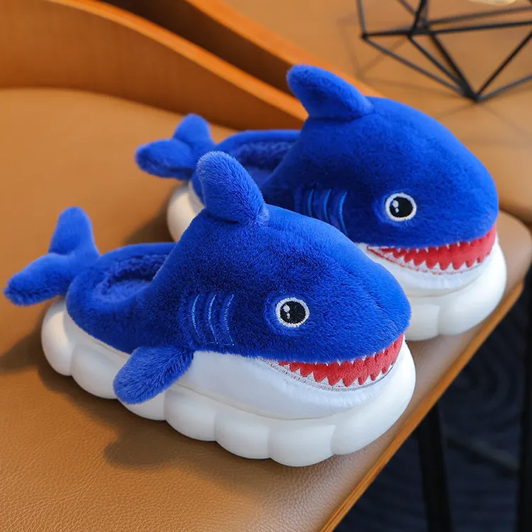 冬季儿童棉拖鞋男女童保暖加绒亲子中小童包跟毛毛居家宝宝棉拖鞋