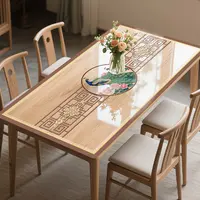 绝代风华磨砂透明软玻璃餐桌垫茶几桌垫防水防油防烫隔热环保无味