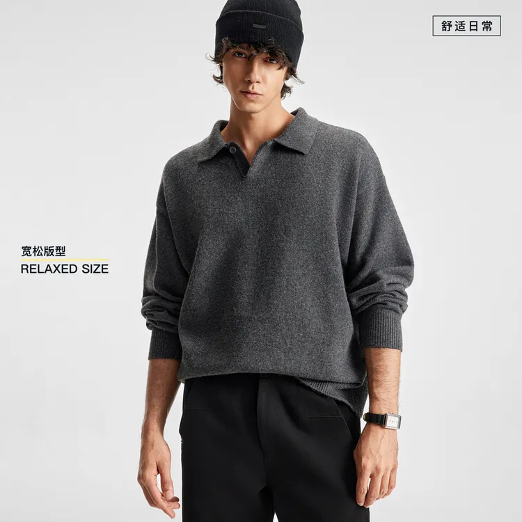 【总裁毛衣2代】BODYDREAM老钱风海鸥领毛衣针织衫秋冬保暖polo衫