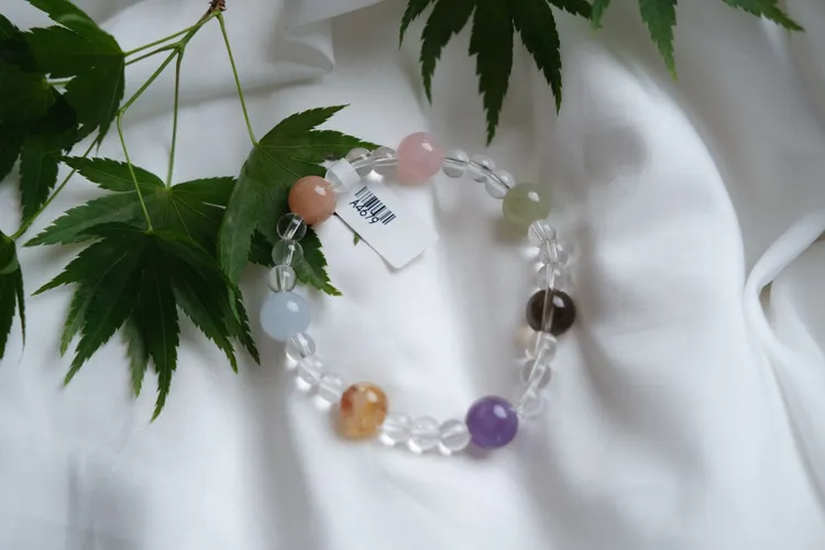 白水晶七星连珠手串