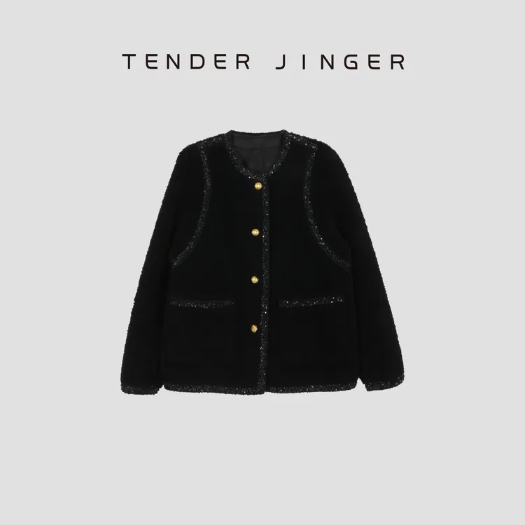 Tender Jinger【秋风起】秋冬经典颗粒绵羊毛小香风T54XLK41280