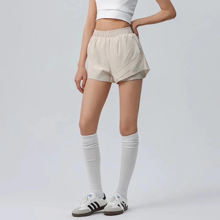 健身防走光短裤女户外专业跑步爆汗透气跳绳运动弹力速干裤夏季款