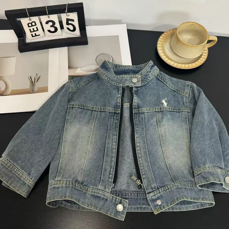 儿童春秋装2025新款儿童韩版外套牛仔男童洋气小童儿童外套洋气