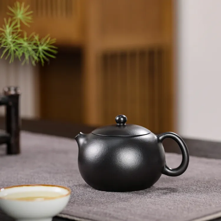 焐灰西施 原矿小煤窑朱泥·230cc 此款全手工西施壶