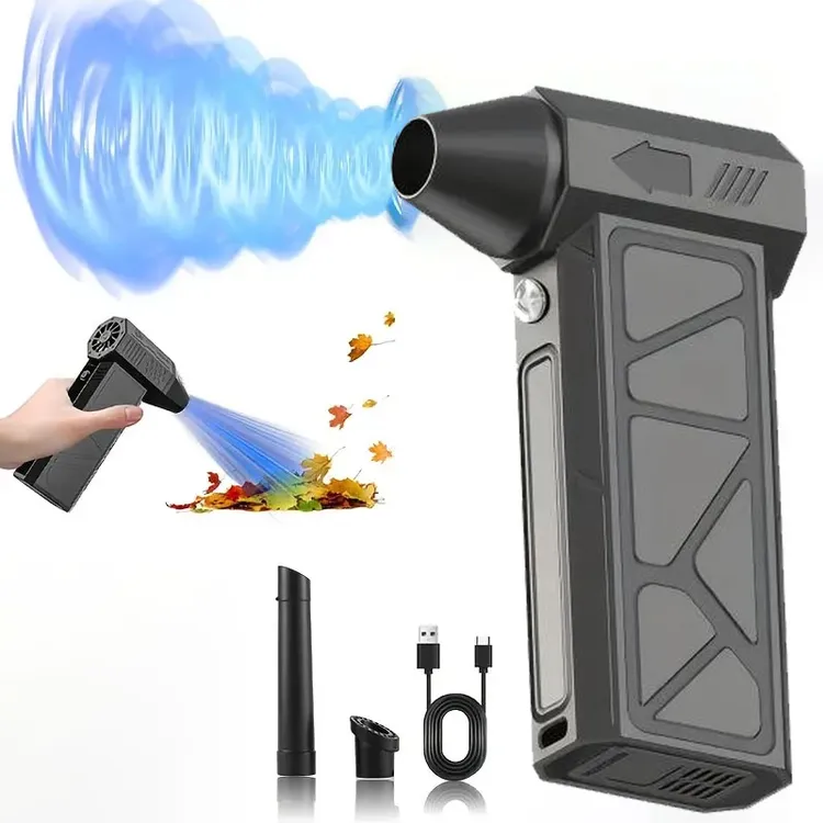 暴力涡轮风扇13万转无刷车载除尘吹雪吹水USB充电吹风枪户外必备