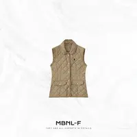 MBNL-F“劳伦马甲” 时尚经典棱纹翻领棉服马甲 秦磊XM-XMJ3684