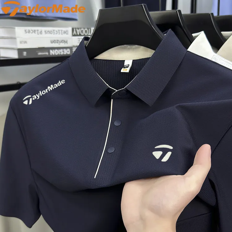 Taylormade泰勒梅高尔夫2025夏季男士短袖polo衫运动休闲速干t恤