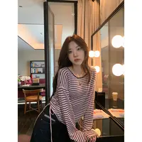 张贝贝 艺术信笺 细腻绵羊毛 抽绳条纹针织毛衣 EP27
