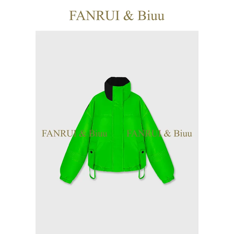 FANRUI/泛芮「绛雪轻裘」撞色拼接三防保暖加厚冲锋衣羽绒服B19401