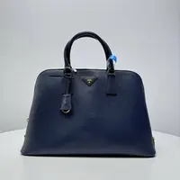 95新 Prada/普拉达 思斯专属普拉达蓝色贝壳手提包 THHZ2883