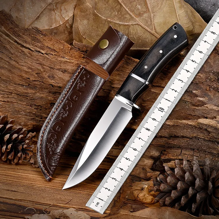 新疆包邮高韧性户外求生直刀便携露营防身刀适合荒野探险RX77型号