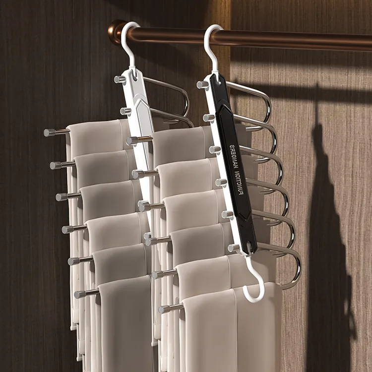 TEAEGG折叠防滑裤架裤子衣架多层多功能家用裤夹衣柜收纳神器挂架