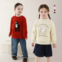 允儿妈女童秋季经典百搭卡通刺绣卫衣宝宝纯棉上衣儿童春秋套头衫