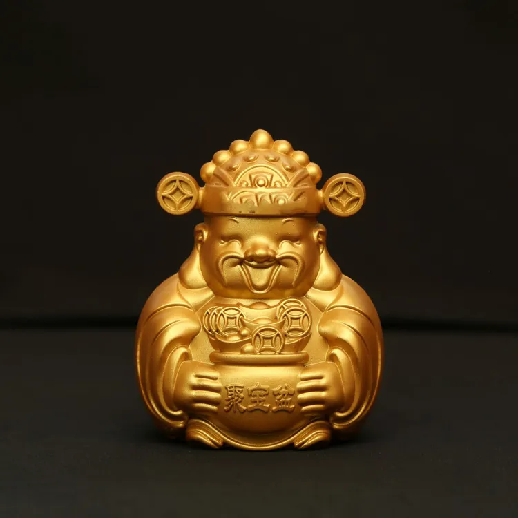 【老师推荐】沙金色泡茶室人物摆件客厅书房办公室工艺好物件