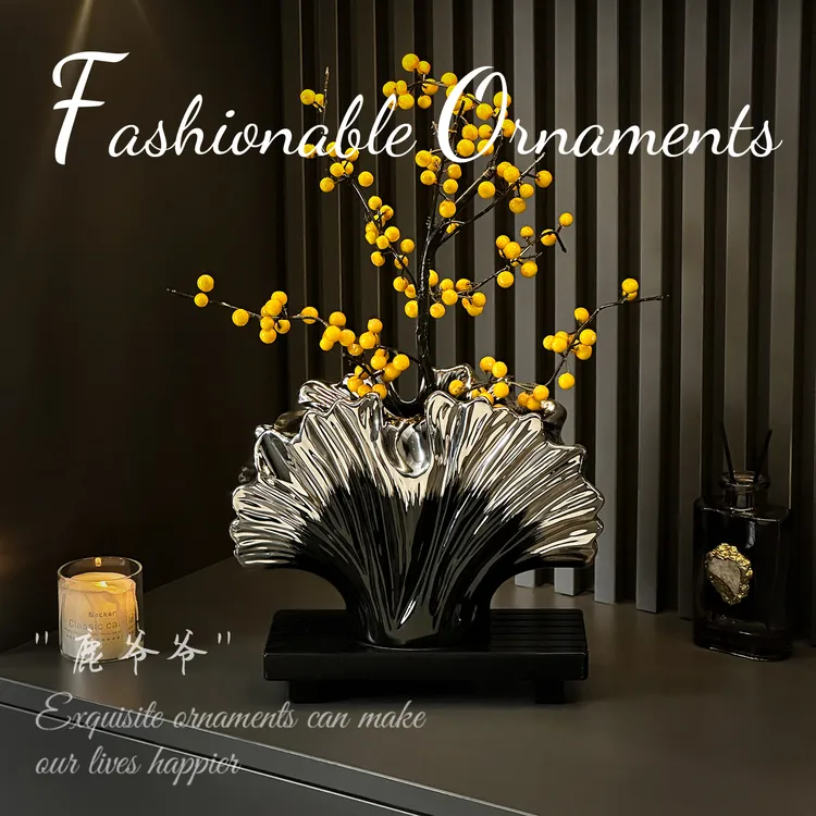 贝壳装饰摆件高级感小众轻奢高档家居客厅玄关酒柜电视柜乔迁礼品