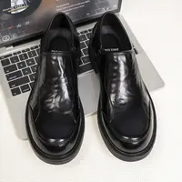 秋季男士新款休闲百搭一脚蹬牛皮皮鞋西装皮鞋25288