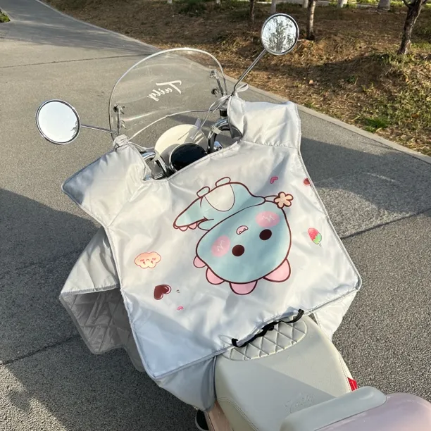 夏季电动车挡风被防晒防水遮阳薄款摩托车通用护肩隔热