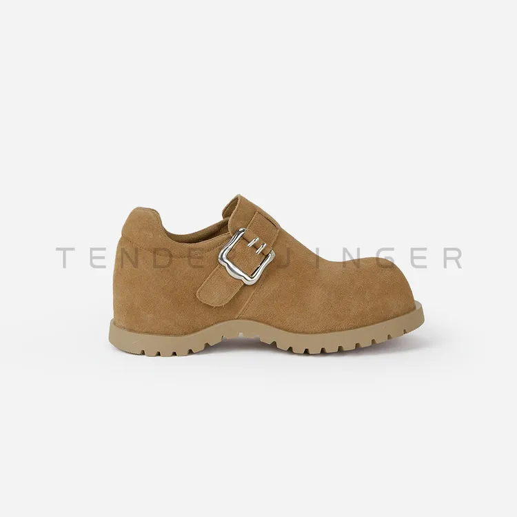 Tender Jinger｜线下专供 厚底加绒金属扣乐福鞋 M251026R