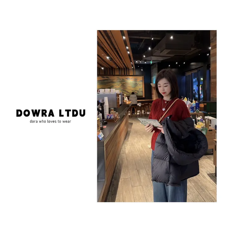 朵拉【新年菱歌】2025年冬季新款圆领麻花纯色长袖毛衣外套411-1612