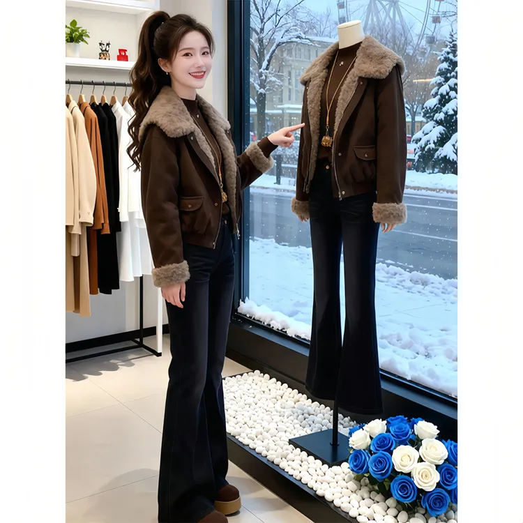 韩版时尚保暖棉服女冬季2025新款巨好看休闲宽松外套