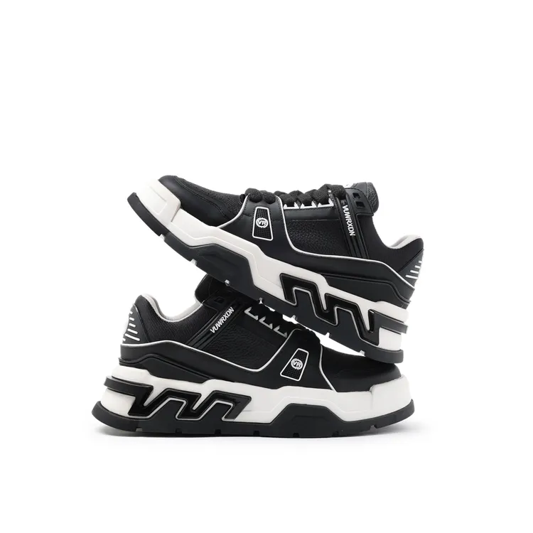 2025秋季新款时尚拼色休闲鞋低帮圆头时尚男鞋男士舒适百搭潮流鞋